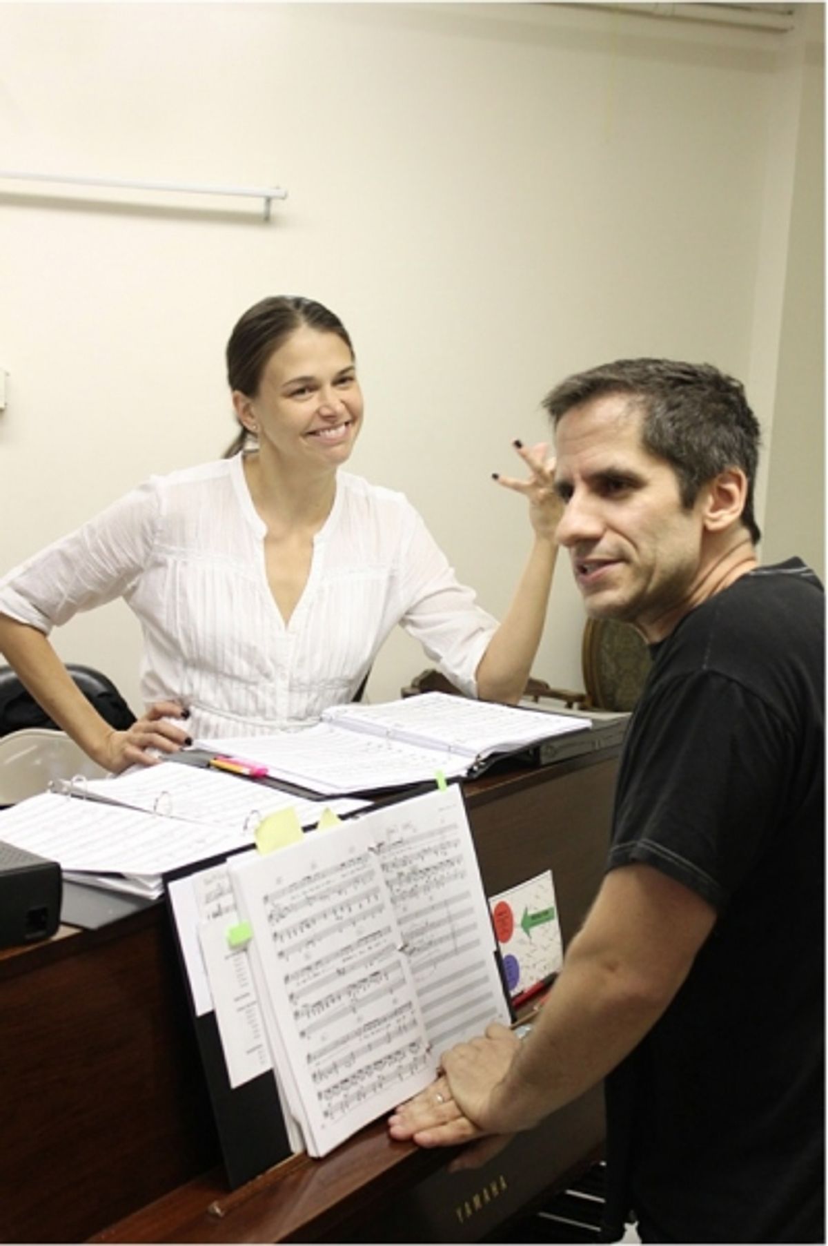 Sutton Foster and Seth Rudetsky at 